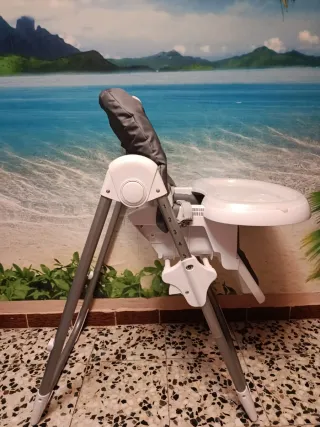 Trona bebé plegable respaldo reclinable