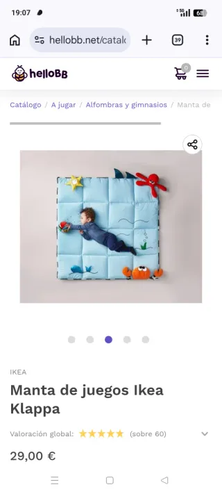 Manta de juegos Ikea Klappa