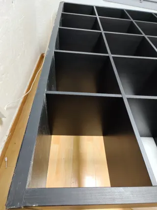 Estantería modular negra Ikea