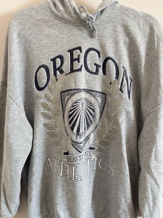 Sudadera Gris Oregon Athletics