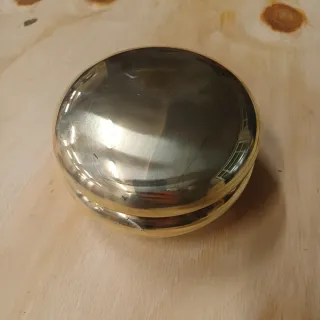 Scatola vintage ottone lucido