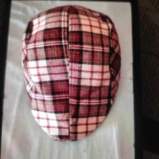 Gorra flamenca a cuadros talla s