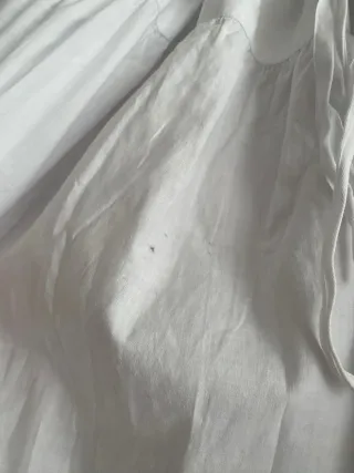 Enaguas antigua con encaje Valencienne, algodon