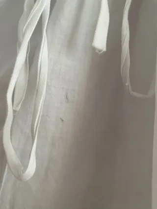 Enaguas antigua con encaje Valencienne, algodon