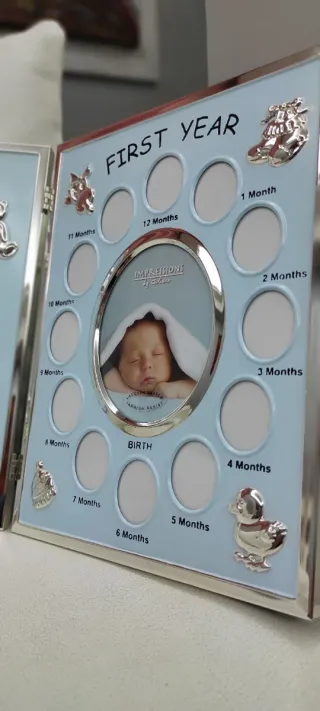 Cornice portafoto Impressions azzurro/argento