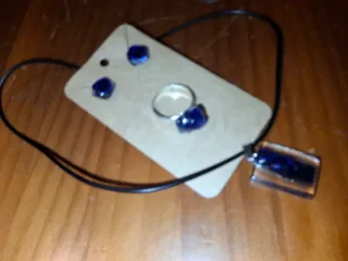 Conjunto Plata 925: Colgante, Aros y Anillo