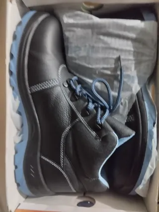 Botas de seguridad Siner negras y azules