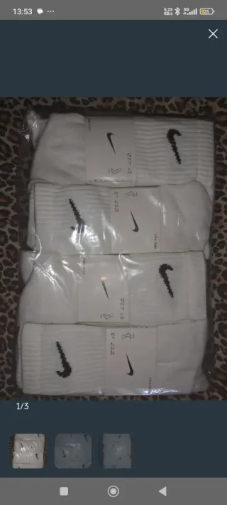 Calcetines Nike Blancos Pack x3