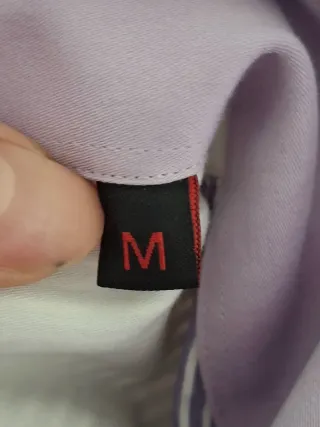 Camicia uomo righe lilla e bianche