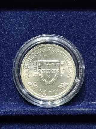 Moneta 5 Escudos in Argento Portoghese Anno 1960
