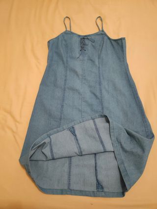 (SOLO por envío) Vestido tejano tirantes mujer