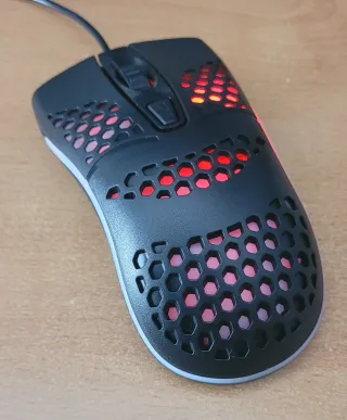 Ratón USB Negro/LEDs