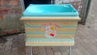 Bañera de bebé con cambiador