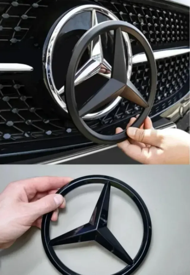 Logo Insignia Estrella Mercedes d Parilla Calandra