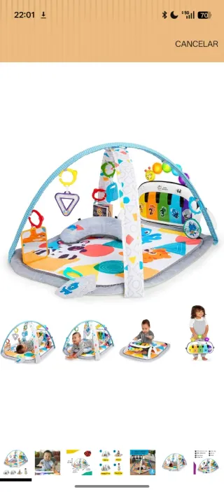 Gimnasio para bebé con piano musical