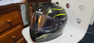 Casco Shark Talla XS Negro y Amarillo. Buen estado