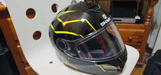 Casco Shark Talla XS Negro y Amarillo. Buen estado