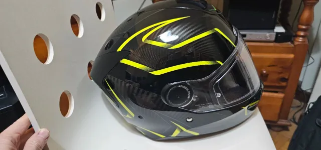 Casco Shark Talla XS Negro y Amarillo. Buen estado
