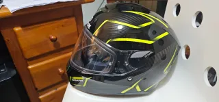 Casco Shark Talla XS Negro y Amarillo. Buen estado