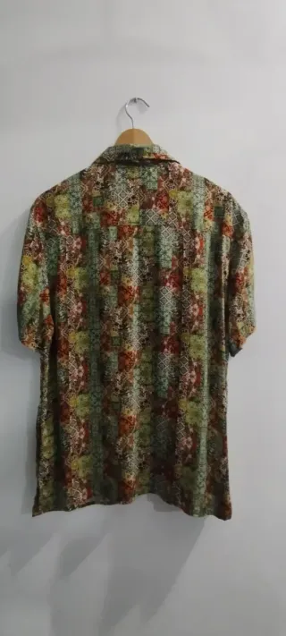 Camisa vintage estampada hombre
