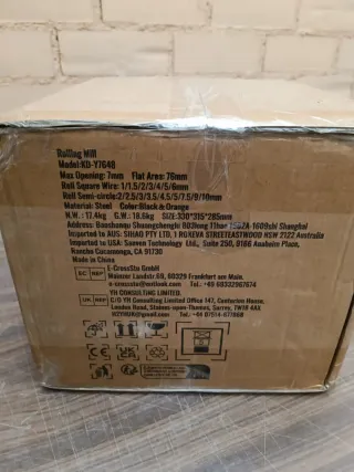 Laminador Joyería VEVOR 76mm