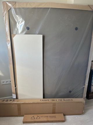 Canapé Blanco 1,50x1,90 A Estrenar