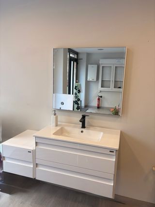 Mueble de baño 80cm lacado blanco
