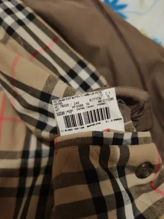 Parka Burberry Beige Talla 60