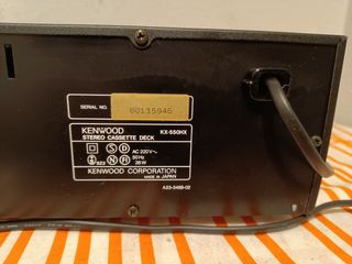 Pletina Reproductor Cassette HiFi KENWOOD KX-550HX