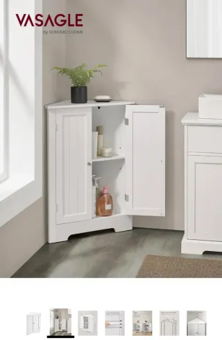 Armario Esquinero Blanco Nuevo