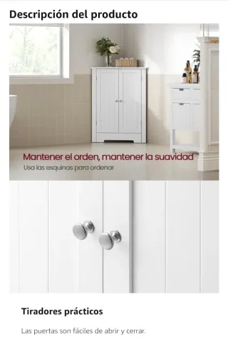 Armario Esquinero Blanco Nuevo