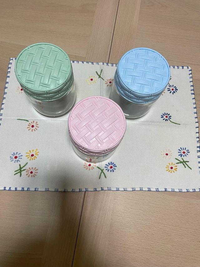 Set 3 Tarros Cristal con Tapa