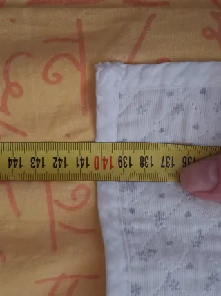 Copriletto culla trapuntato bianco