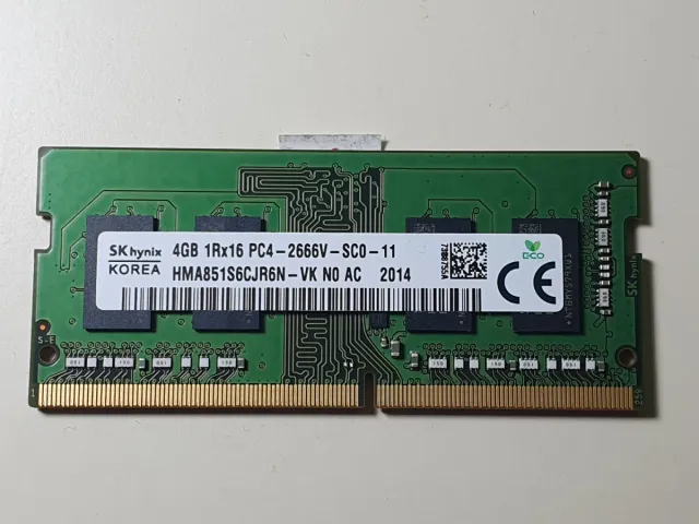 RAM 4GB PC4-2666V SO-DIMM marca SK hynix