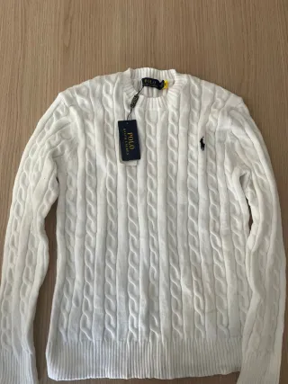 Jersey Polo Ralph Lauren Blanco Talla M