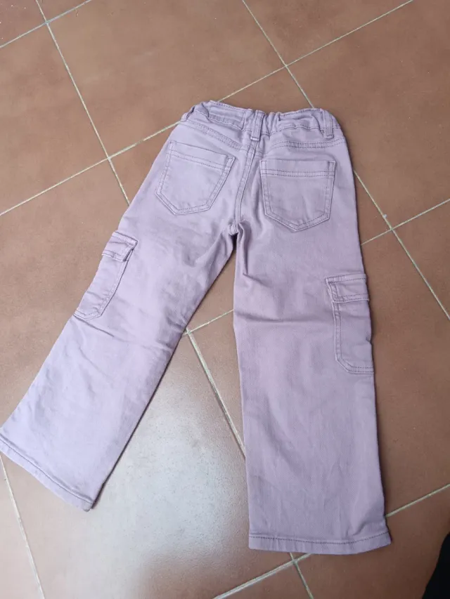 Pantalón cargo niña lila