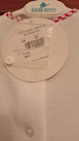 Conjunto Ropa Bebé Niño y camiseta, talla 18meses