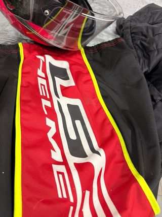 Casco Moto LS2 Mujer Gris y Rosa