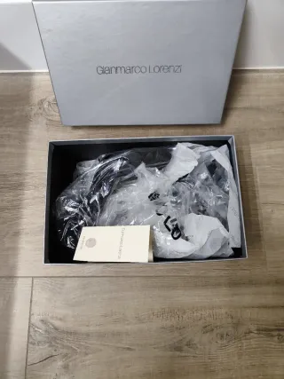 Sandalias Gianmarco Lorenzi Tacón Negro