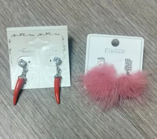 Set 2 paia orecchini moda