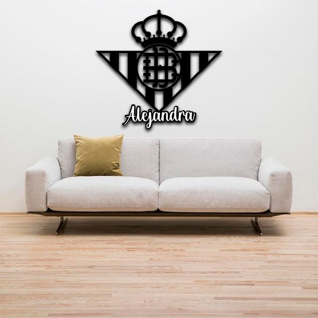 Escudo Betis Personalizado Madera 80x75