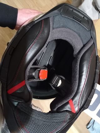 Casco Shoei Blanco Diseño Dorado