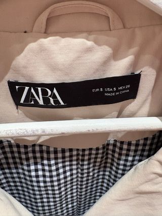 Chaqueta Zara Beige Talla S