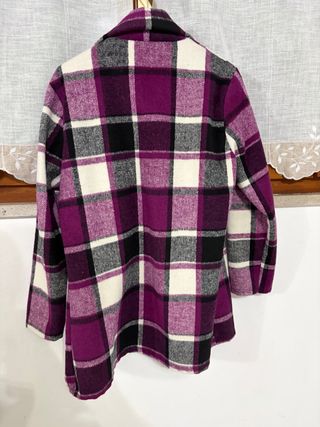 Giacca a quadri in panno