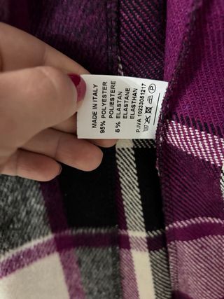 Giacca a quadri in panno