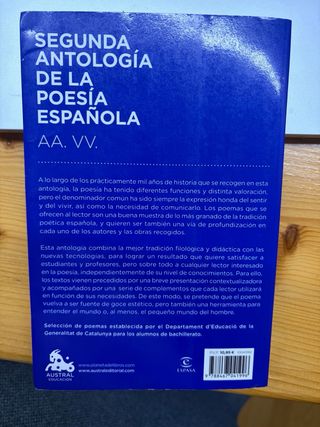 Segunda antología de la poesía española: Edició...