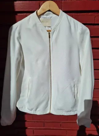 Chaqueta Massimo Dutti Blanca Talla S