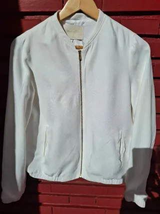 Chaqueta Massimo Dutti Blanca Talla S