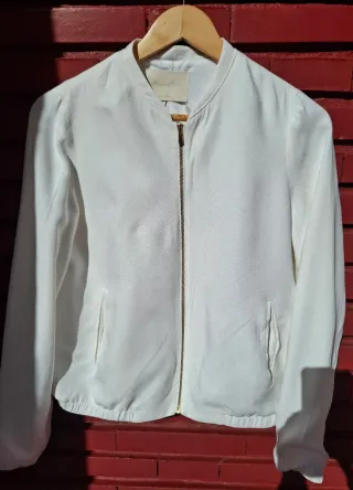 Chaqueta Massimo Dutti Blanca Talla S