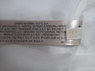 Chaqueta Massimo Dutti Blanca Talla S
